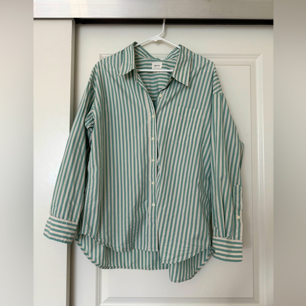 Aritzia oversized button down shirt